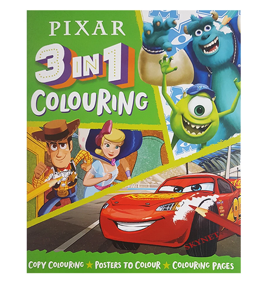 CHILDRENS DISNEY MARVEL SPIDERMAN PIXAR COLOURING ACTIVITY BOOKS BOOK - KIDS - Image 4 of 4