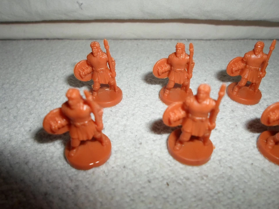 *Part Only* Risk GodStorm Board Game lot 10 Norse Red Brown Soldiers Replacement - Image 3 of 4