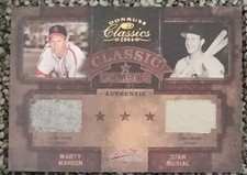 2004 Donruss Classics - STAN MUSIAL / MARTY MARION - Dual Jersey CARDINALS #d/25