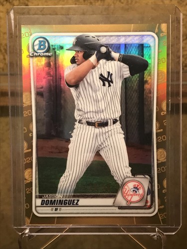 Jasson Dominguez 22/50 2020 Bowman Chrome Prospects Gold Refractor - 第 1/9 張圖片