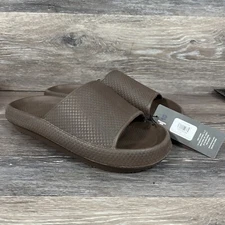 NEW Men's Brown COXIST Rubber Slides Sandals Shoes Size 10 $49.99 MSRP