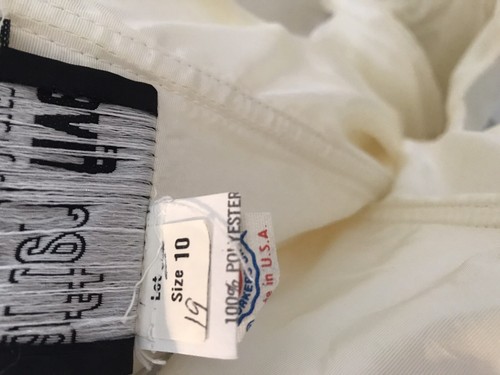 Vintage After Five By Julie Duroche White Satin Bow Front Floral Gown Dress 10 - Picture 9 of 12