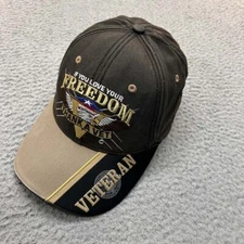 Thank a Vet Veteran  Hat Cap Mens Baseball Cap One Size Scott Sales Patriotic