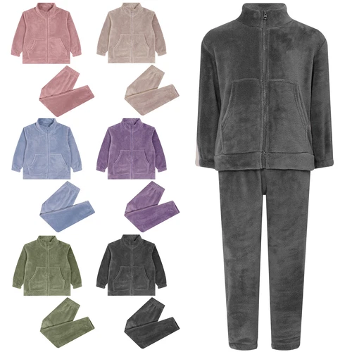 Kids Nightwear Clothes Set Pajama Set Long Sleeve Sleepwear Winter Homewear - Picture 2 of 84