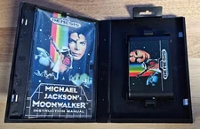 Michael Jackson Moonwalker (Thriller) Game Manual Case  Sega Mega Drive Genesis