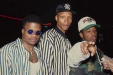 R&B group Bell Biv DeVoe premiere of Whos the Man? held Mann Chine- Old Photo