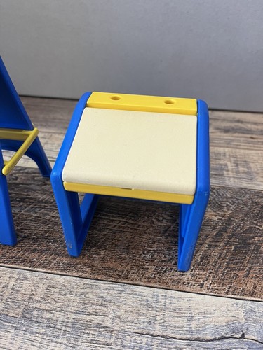 Little Tikes Art Desk And Easel Dollhouse Furniture Vintage - Picture 3 of 5