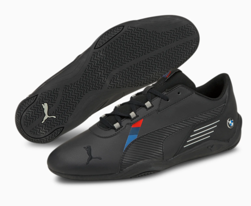 MENS PUMA BMW MMS M R CAT MACHINA BLACK MOTORSPORT F1 RACING DRIVING SHOES - Afbeelding 1 van 8