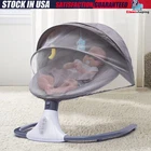 Electric Baby Bouncer Swing Bluetooth Music Cradle Rocker Chair Infant Newborn
