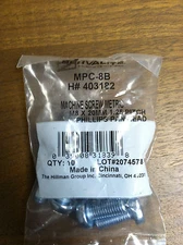 MACHINE SCREW ZINC PLATED STEEL M8 X 20MM 1.25 P PHILLIPS PAN HEAD PACK OF 10