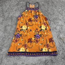 Ecote Womens Floral Halter Mini Dress Size L Boho Festival Indie Summer