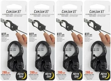 Nite Ize CamJam XT Aluminum Cord Tightener, Regular - 280 lb Load Limit (4-Pack)