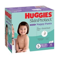 Huggies Skin Protect Nappies Size 5 12-17 Kg 48 Pack