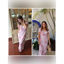 Loveshackfancy Madara Maxi Dress Pink Floral Small