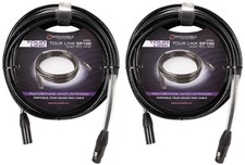2 Accu-Cable TOUR LINK 5P100 100 Ft 5-Pin Male To Female DMX Lighting Cables ADJ