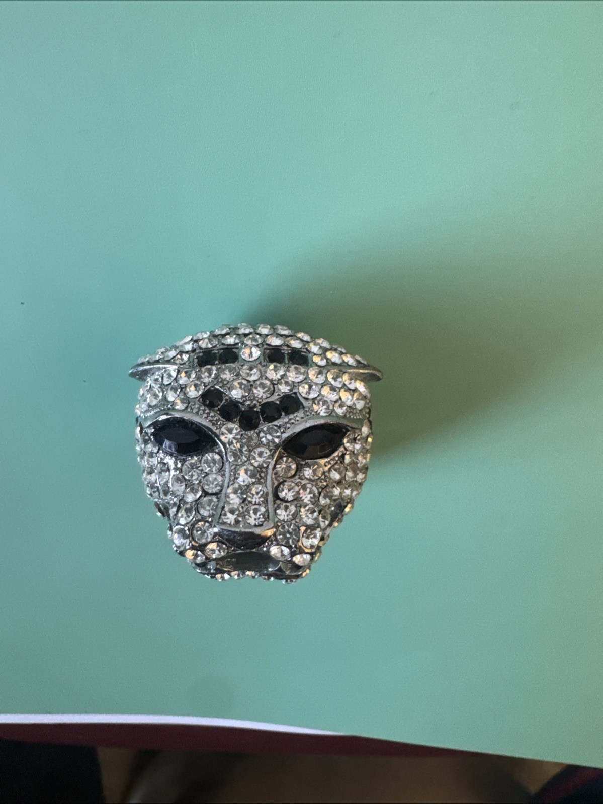 Panther Head Ring - image 1