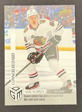 2023 Upper Deck Game Dated Moments /1199 Connor Bedard Rookie RC Nov 9-23