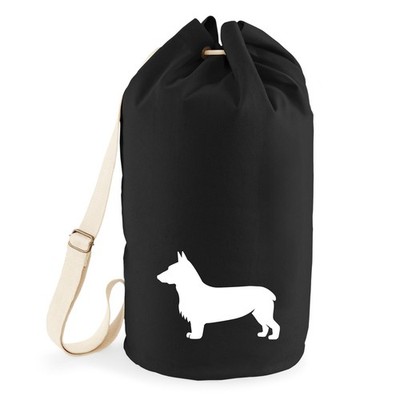Seesack Welsh Corgi Pembroke Silhouette Geschenkidee Welsh Corgi Pembroke Gesche