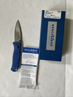 Benchmade Bugout 535BK-2 | Blue CF-Elite CPM-S30V Stainless Steel Pocket knife