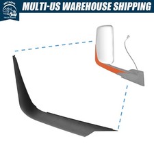 1pc Door Mirror Arm Cover For 2018-2023 Freightliner New Cascadia Rh Side Black 1pc Door Mirror Arm Cover For 2018-2023 Freightliner New Cascadia Rh Side Black
