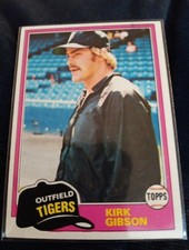 1981 Topps - Kirk Gibson #315 (RC). Tigers. EX-NRMT