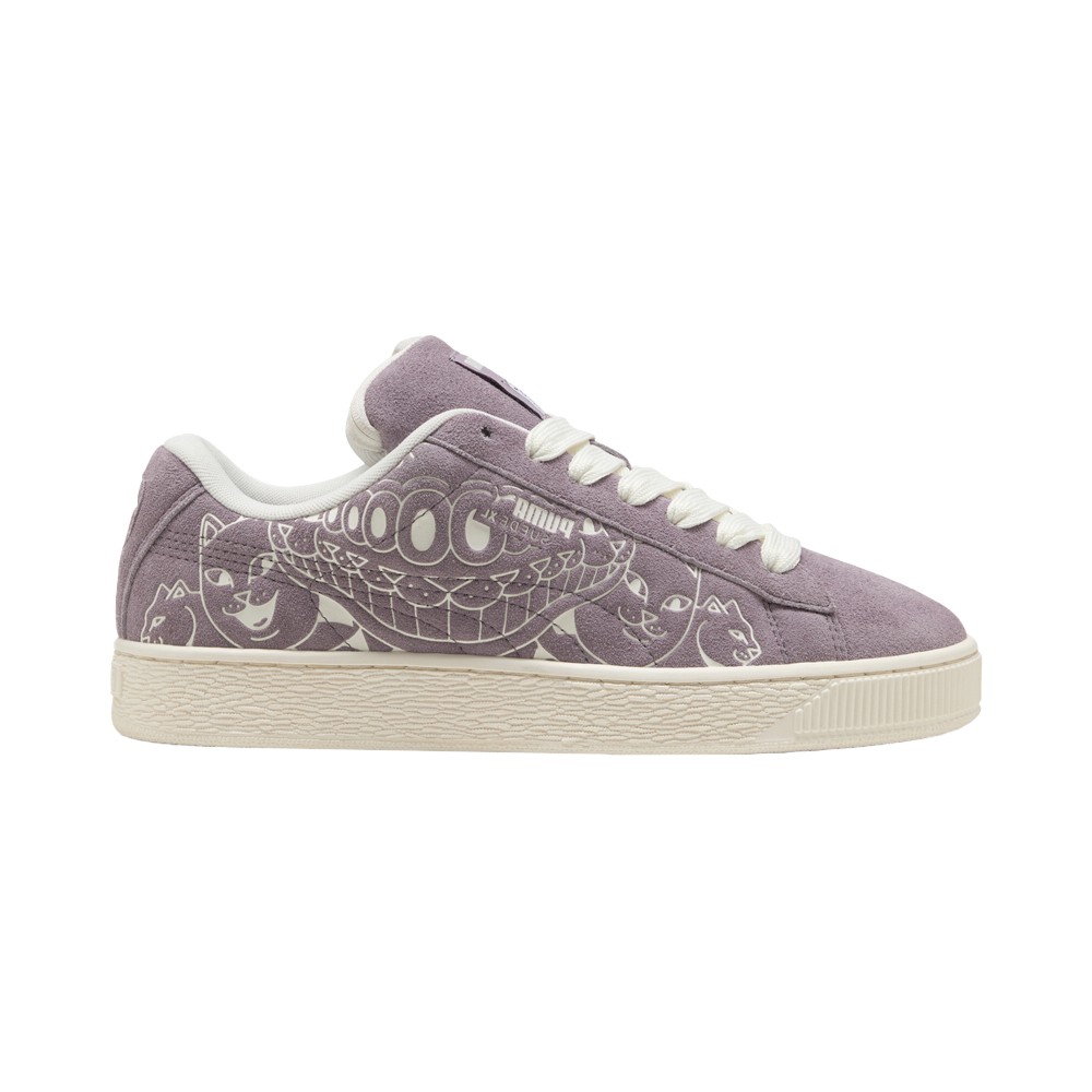 PUMA Suede Xl  Lace Up  Mens Purple Sneakers Casual Shoes 40365101