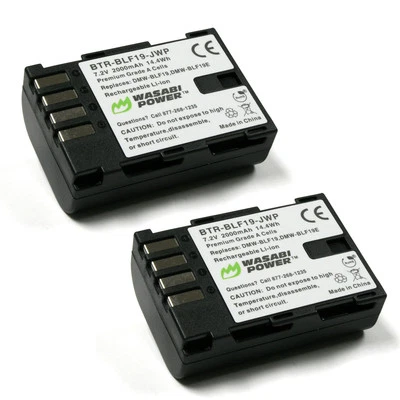 Wasabi Power Battery for Panasonic DMW-BLF19 (2-Pack)