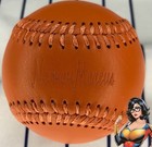 Spinneybeck Leather Neiman Marcus Logo Orange Baseball Ball Souvenir