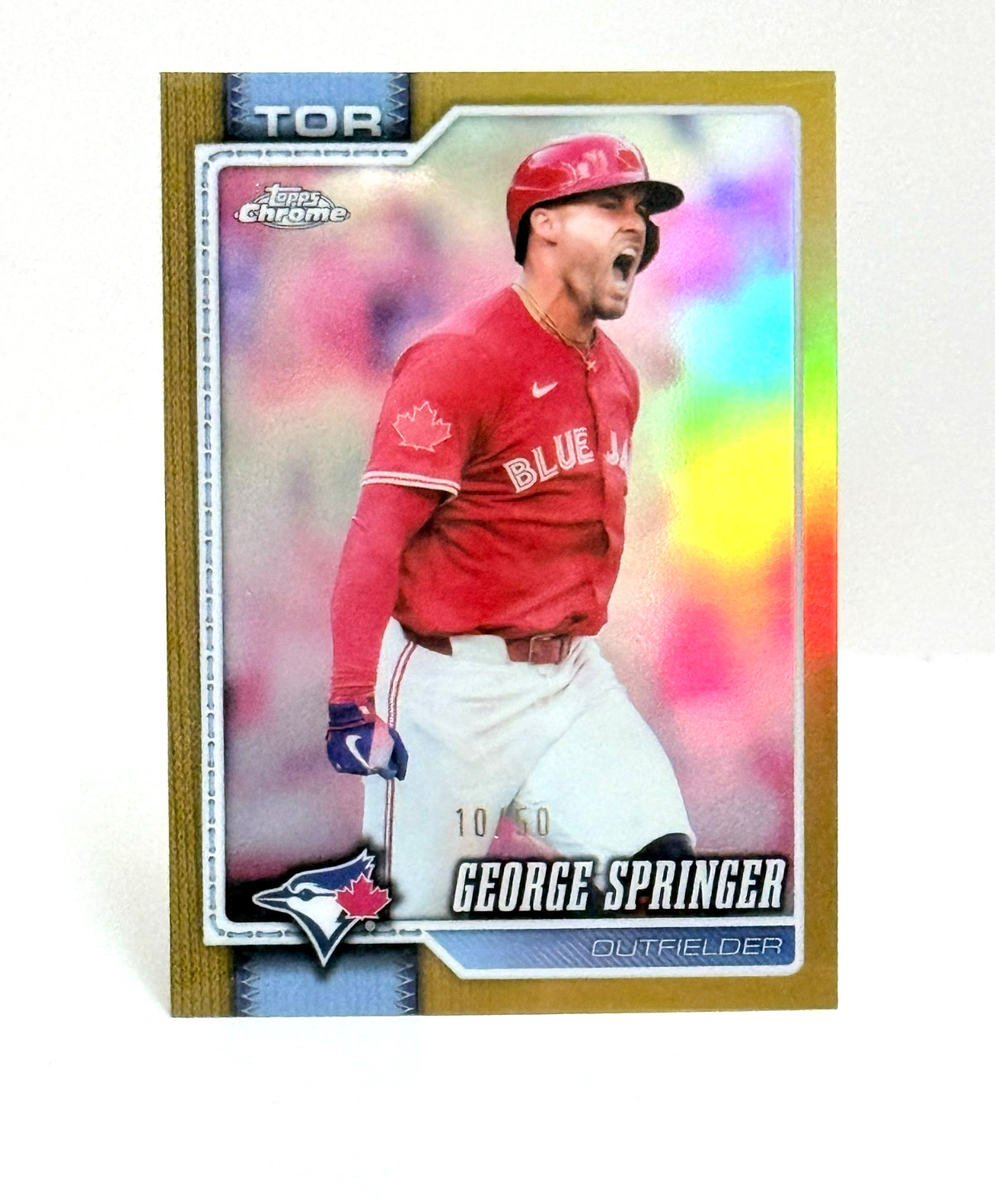 2026 Topps Chrome Baseball George Springer True Gold  /50