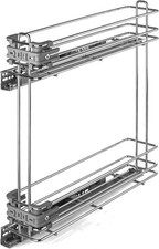 Carrello Portabottiglie Estraibile 15 cm per Mobile Cucina Base 150 Soft Close