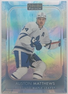 2021-22 OPC Platinum Arctic Freeze Auston Matthews /99 Toronto Maple Leafs