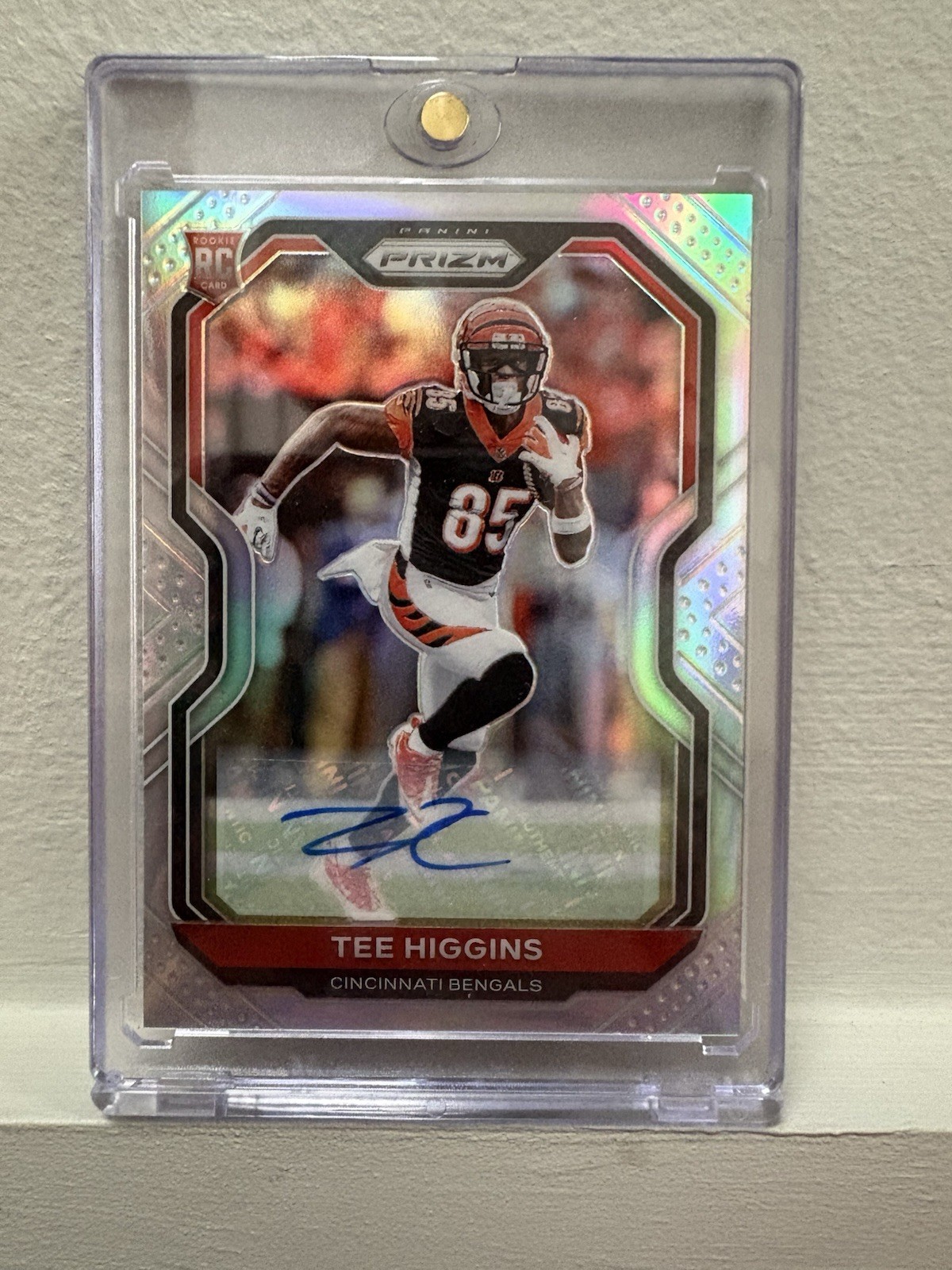 Tee Higgins - 2020 Panini Prizm Silver Auto Rookie No. 308 (AU, RC) - Bengals