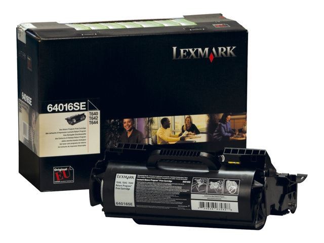 Toner Lexmark T64x noir 64016SE pour imprimer des rapports de bureau nets