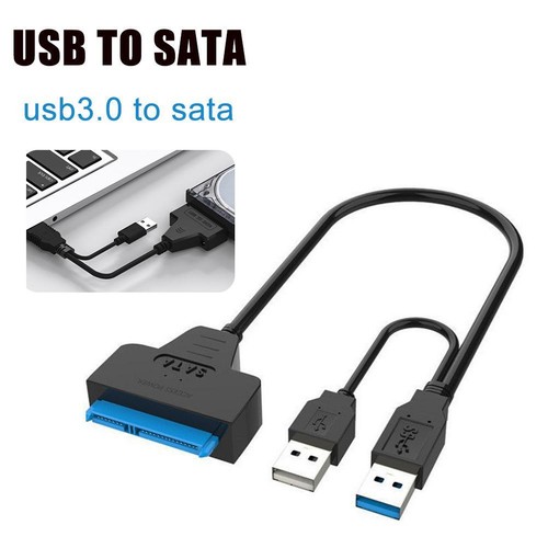 Dual Usb 3.0 Bis Sata Festplattenadapterkabel, 2,5 /Ssd Hdd Usb Conve C0M4 - Afbeelding 4 van 11