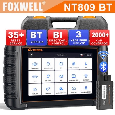 FOXWELL NT809 BT KFZ OBD2 Diagnosegerät Alle System Scanner 28+Services CAN FD