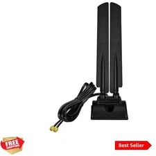 Tri-Band WiFi 6E Antenna with Flexible Magnet Mount - 2.4GHz, 5GHz, 6GHz Support