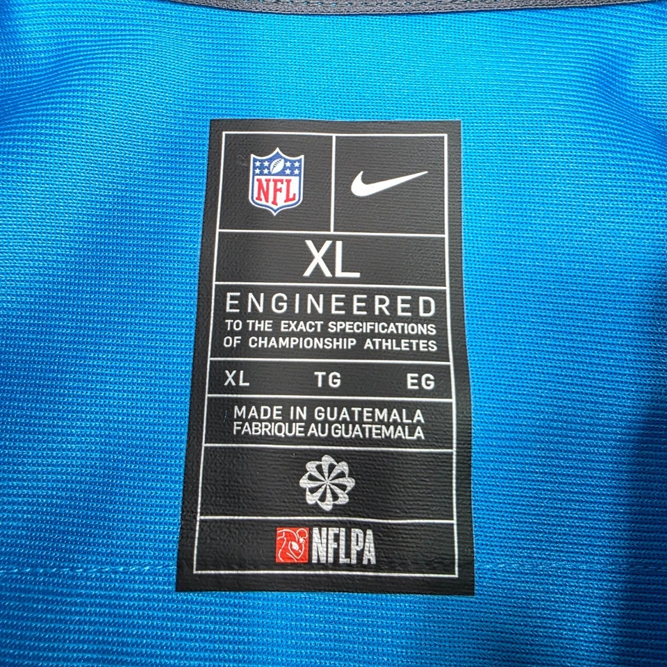 Мужская футболка Nike Carolina Panthers Luke Kuechly 59 NFL XL синяя инженерная - Изображение 3 из 4
