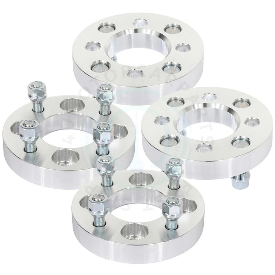 4 piezas espaciadores de rueda 1" 4x100 a 4x108 12x1,5 tacos para Chevrolet Aveo Foto 2 de 4