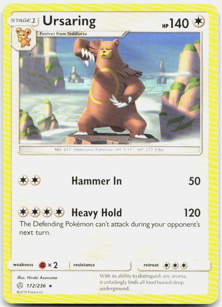 URSARING 172/236 R COSMIC ECLIPSE POKEMON LP
