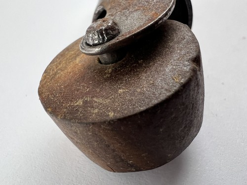 NOS Vintage Universale Cuscinetto a Sfera Letto Ruota Lignum Vitae Metallo USA - Foto 10 di 14