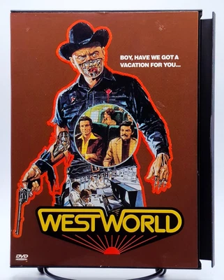 Westworld (Dual Sided DVD, Snap Case, 1973/2000) Yul Brynner, James Brolin, READ - Image 1 of 4
