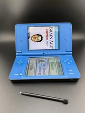 Nintendo DSi XL Handheld UTL-001 Black/Blue. No Charger Or SD Card. Tested