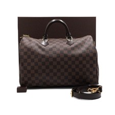 Louis Vuitton Sac Speedy Bandoulière 35 en Toile Damier Ébène N41182 152836322