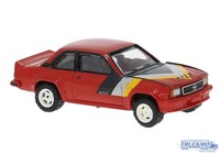 Brekina Opel Ascona B I400 Rot Dekor Gelb/Silber 20771