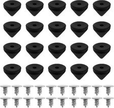 20 Sets of 6mm Black Replacement Studs for Christian Louboutin Shoes