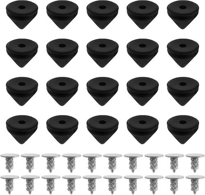 #ad 20 Sets of 6mm Black Replacement Studs for Christian Louboutin Shoes $15.24