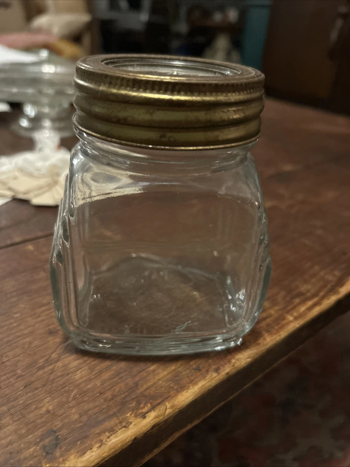 1930’s Rare Ball Jar Art Deco Era With Glass Lid Very Cool