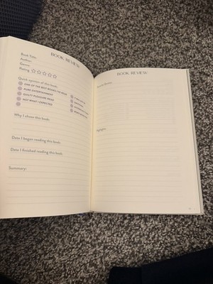 NEW Book Lovers Journal I'm Booked All Week, hardcover, smoke-free