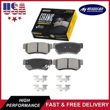 Rear Ceramic Disc Brake Pads Fits Elantra Sonata Tucson Optima Sportage US New.