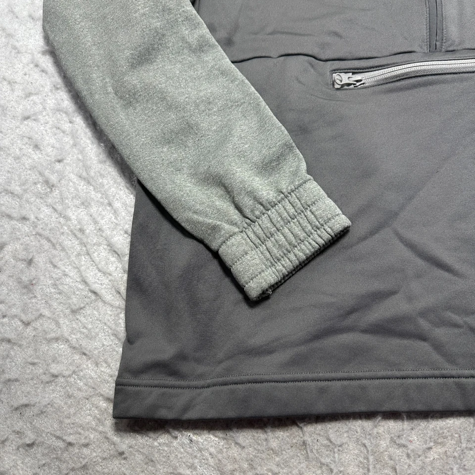 Adidas Grand Valley State Lakers GVSU 1/4 Cremallera Sudadera Gris Para Hombre Talla Mediana Foto 2 de 4